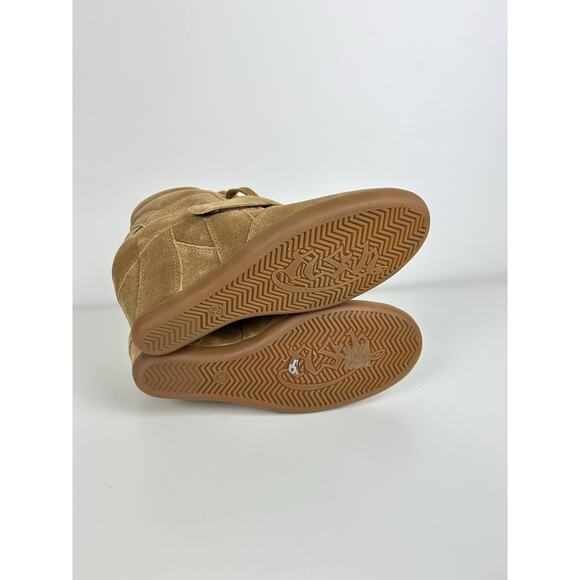 NWOT Ash Limited Womens Bowie Wedge Lace-Up Suede Casual Shoes Tan Size 7 (eu38) - Picture 4 of 7